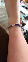 CSJA-Pulsera de meditación con cuentas para mujer, brazalete con piedras naturales, equilibro 7 chacras, reiki, colores del arco iris, E446