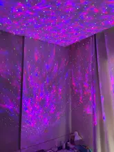 Bluetooth Projector Light-Decor Night-Light Starry Sound-Activated Water Wave Music Usb Led