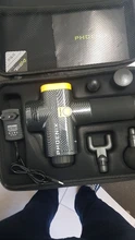 Phoenix-pistola de masaje de percusión a2, masajeador corporal eléctrico negro, terapia con 4 cabezales, MG55008