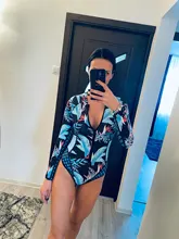 Swimwear Women Monokini Surf-Bodysuit Swimming-Suit Rash-Guard Beach-Wear May One-Piece