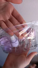 Mini botes de plástico para cosméticos, mini botellas de plástico para uso de crema cosmética para rostro, juego de 7 unidades, envases vacíos de plástico transparentes, kit de viaje