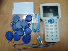 Lector de tarjetas de Control de acceso RFID, frecuencia IC/ID, NFC, escritor de tarjetas de cifrado, Chip UID, duplicador, copiadora de llaves inteligentes, 10 en inglés