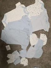 Conjunto de ropa de algodón para bebé, monos, pantalones, sombreros y guantes, Unisex, 2021