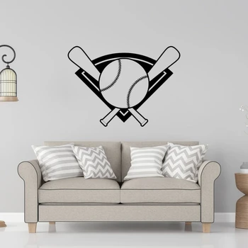 

Unique Baseball Design Wall art Sticker Decal Baseball Player Teens Bedroom Decor A0090
