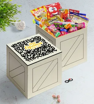 

Personalized Class Teacher In Wooden Box Nostalgic Lezzetler Gift Seti-13
