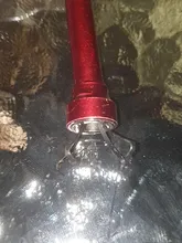 Herramienta de recogida de garras flexibles, luz LED magnética, agarre de dedos, imán rojo, 4 garras, luz LED y parte no magnética