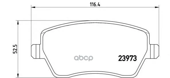 Колодки Тормозные Nissan Micra 03/Renault Clio 05передние Brembo P68033 Brembo арт. P68033
