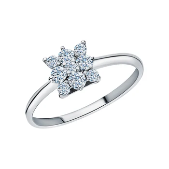 

Gold ring "diamonds of Yakutia" sunlight sample 585