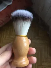 1PC profesional de los hombres brocha de afeitar con mango de madera de Nylon puro para hombres de limpieza de máscara cosméticos herramienta