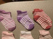 Calcetines náuticos antideslizantes para niños y niñas, de algodón, de corte bajo, Media para niño con empuñaduras de goma, cuatro estaciones, de 0 a 6 años, 6 par/lote
