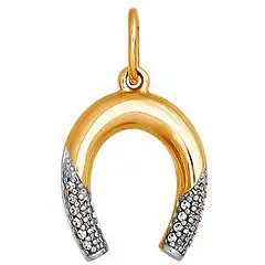 

Sokolov pendant with 20 cubic zirconia Red Gold