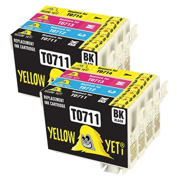 

8pcs T0711 - T0714 T0715 ink cartridge for Epson Stylus print DX6050 DX7450 DX7000F DX7400 SX415 SX510W SX515W SX600FW Printer