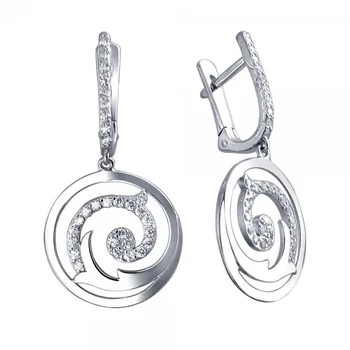 

Earrings made of silver with cubic zirconia