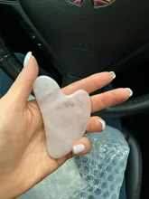 Gua sha-Tabla de piedra de Jade Natural, masajeador de cuarzo rosa, placa Guasha, rascador facial, herramientas para cara, cuello y espalda