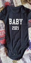 Lindo embarazo bebé 2021 bebé mono de algodón de manga corta bebé recién nacido niños niñas mono de Onesies ropa