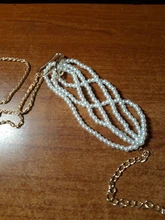 Necklace Pearl-Chain Wedding-Steampunk Thick Choker Twisted Chunky Gothic Unique Women