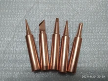 5 unids/lote cobre puro 900M-T punta para soldador soldadura libre de plomo consejos cabeza de soldadura BGA soldadura herramientas