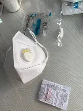Mascarilla facial KN95 con válvula de respiración, máscara antipolvo con válvula equivalente a FFP2, cerca de FFP3, 1/5/10/20/50/100 Uds.