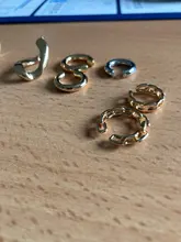 Pendientes de Clip de Color dorado Punk Rock para mujer, sin Piercing, cadena de eslabones moderna, pendientes de cartílago con estilo, joyería de fiesta