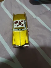 Disney Pixar-Coche de juguete de Metal fundido a presión para niños, coche de juguete de Cars 3, 2, Rayo McQueen, serie Tex Dinoco, 1:55, regalo para niños