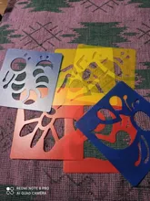 Paper-Card-Set Art-Painting Drawing Scratch-Art Spirograph Magic-Color Graffiti-Stencil