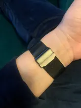 Milanese-Correa de reloj para Apple Watch, pulsera de acero inoxidable para hombre y mujer, 38mm, 42mm, 44mm, 40mm, 3 4 5 6 SE