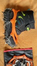 18 dientes hielo nieve crampones antideslizante escalada pinza zapato cubre Spike zapatos de acero inoxidable nieve antideslizante de la cubierta del zapato Crampon