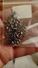 Connector Ball-Bearing Swivels Beads Snap Fishing Rolling Stainless-Steel MEREDITH 50pcs/Lot