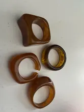 HUANZHI-Anillo de resina colorido para mujer, nueva geometría Irregular, Diamante de imitación transparente, circón, para fiesta, joyería diaria, 2021