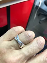 Tamaño 5-10 hermoso regalo de San Valentín joyería de anillo de plata de 3 círculo caliente lindo bastante de boda de moda de color de plata mujer