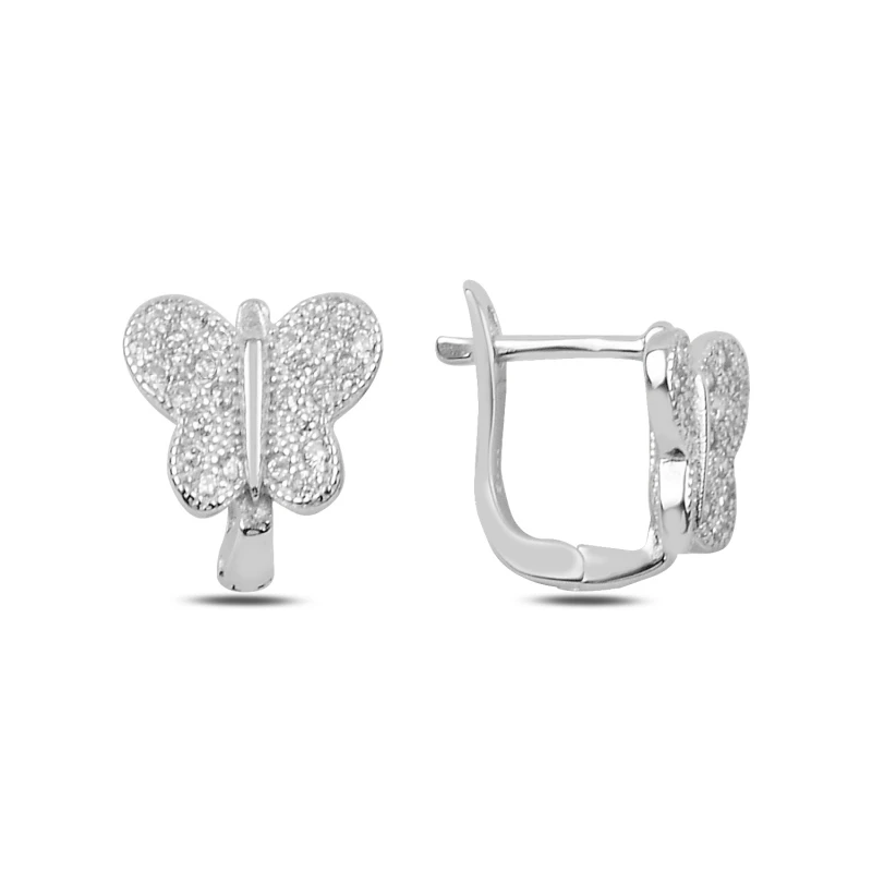 

Armagano Zircon Cubic Zirconia Butterfly J Earrings