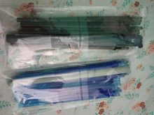 1 + 10 unids/set Panda magia Gel borrable pluma 0,35mm tinta azul y negra recambios Rod la escritura papelería bolígrafo de tinta de Gel