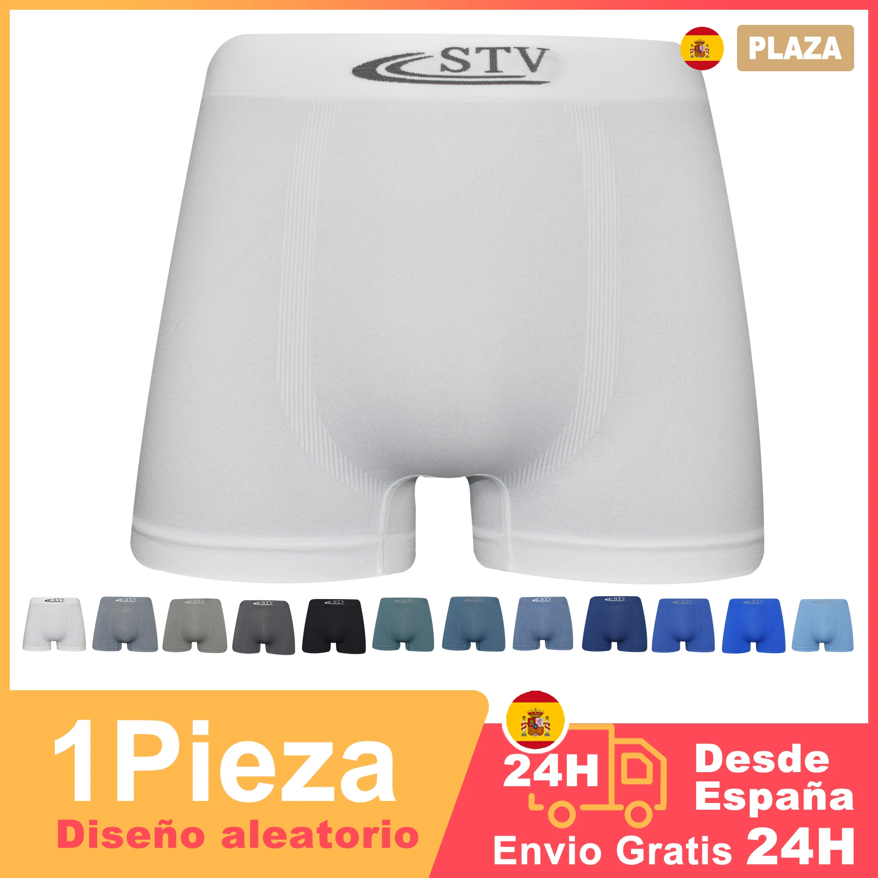 DOUBLE M, 4 pieces, random COLOR, Boxer shorts or seamless Slip, felxible boxers, breathable, soft and comfortable ideal for sport, Runing, exercise, cycling, M,L XL,XXL,3XL