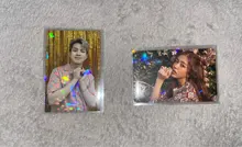 Película de tarjeta parpadeante láser de vidrio de Gema rota, funda holográfica para tarjeta de foto, Idol, Tarot, YGO Ultra, Protector de tarjeta, 100 Uds.