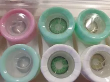 2 unids/par de lentes de contacto para los ojos de 3 tonos Vika tricolor serie lentes de Color de ojos contactos ojo venta al por menor y al por mayor