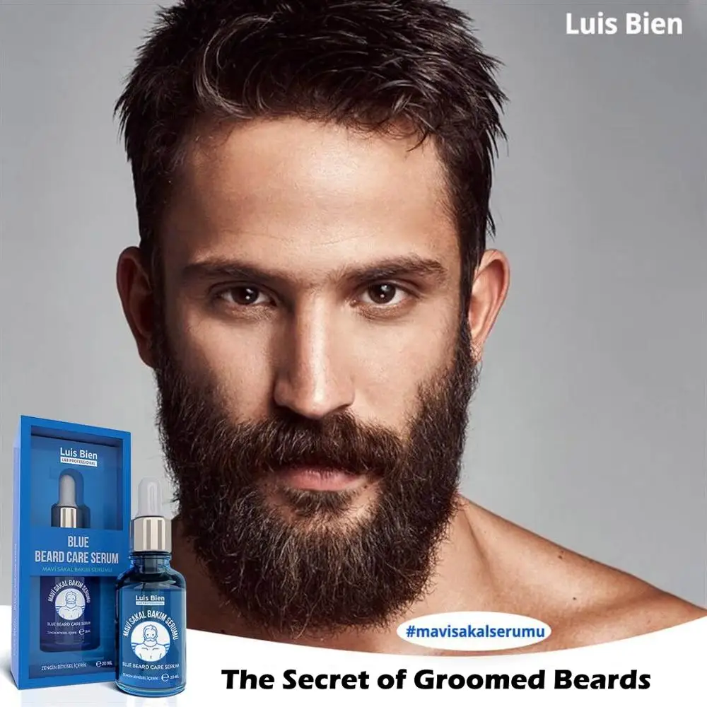 Luis Bien Сыворотка для синей бороды продукт для ухода за бородой местное лечение Сыворотка для стимуляции быстрого ухода за густыми волосами