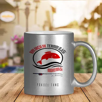 

Personalized Professional Fishing Technology Engineer Silver Gilt Mug Cup