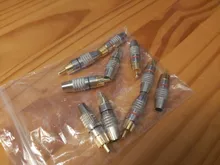 Conector macho RCA sin soldadura, adaptador de enchufe para enchufe de Cable de Audio, vídeo, CCTV, cámara, sin soldadura, alta cantidad, 1/4/10 Uds.