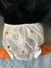 Pañal de tela lavable para bebé, cubierta impermeable con dibujos animados, de algodón, pañal de tela reutilizable, para recién nacido