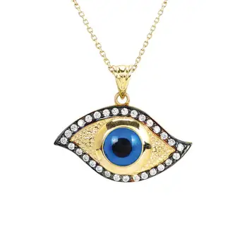 

Eye Motif Gold Necklace 01-330-KDO060