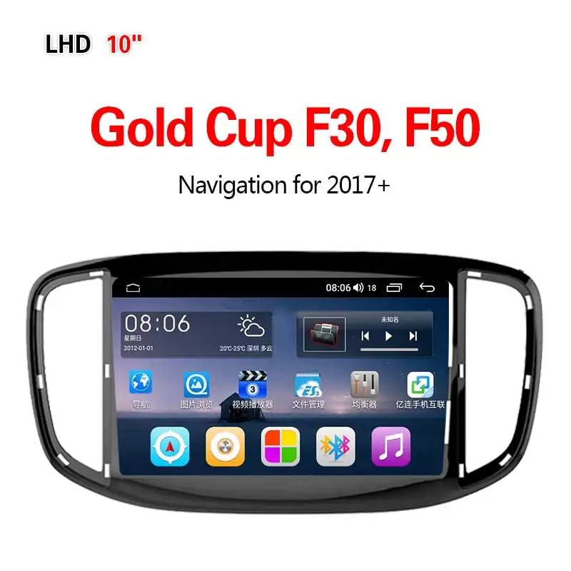 Lionet gps навигация для автомобиля Золотая чашка F30, F50+ 10,1 дюймов LG1002Y - Размер экрана, дюймов: 4G8core4G64G