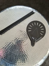 Pala pequeña de aluminio perforada para Pizza, herramienta antideslizante para Pizza, con mango de madera, 7, 8 y 9 pulgadas