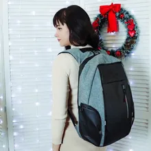 CEAVNI-Mochila impermeable con carga USB para hombre, bolsa de negocios informal Oxford para ordenador portátil de 15,6 pulgadas