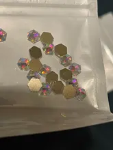 20 piezas AB Crystal 3D para decoración de uñas artísticas bricolaje, piedras de cristal con forma de lujo para decoración de uñas artísticas bricolaje