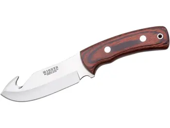 

Joker CR56 Oso-D scaler knife with hooks in red wood and 12 cm blade.