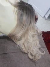 HENRY MARGU-peluca larga de cabello ombré ondulado para mujer, cabello sintético con flequillo, Natural, resistente al calor, para Cosplay diario