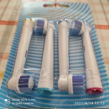 Recambios cepillos dientes oral b, cabezas de cepillo de dientes para Oral B eléctrico Advance Pro salud triunfo 3D Excel vitalidad 4 Uds