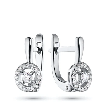 

Earrings in white gold with diamonds e0901sg10177400