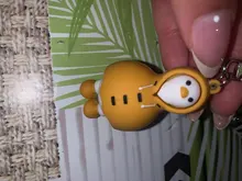 Llavero con forma de pato Kawaii de dibujos animados para mujer, llavero de animal personalizado, bolso colgante, llavero de regalo para niños