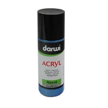 

Da0210080 acrylic paint nacre, перламутровая, 80 ml, Darwi (200 Blue)